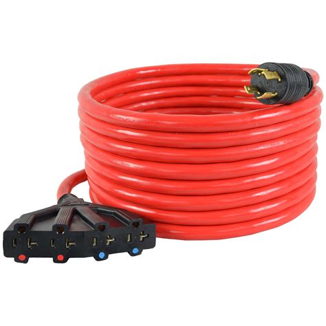 Conntek GEN1688 L14-30 Convenience Generator Power Cord, 25ft. Red