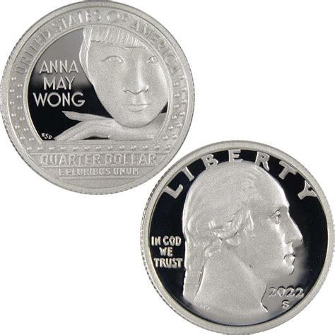 2022 S Anna May Wong American Women Quarter 999 Silver 25c Proof Coin