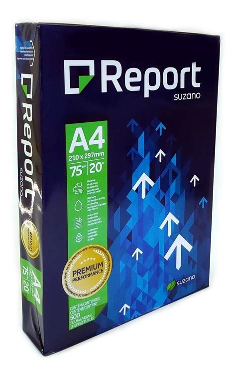 Papel Sulfite A4 Report Premium Duas Caixas 500 Folhas