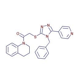 MzCloud 2 4 Benzyl 5 4 Pyridinyl 4H 1 2 4 Triazol 3 Yl Sulfanyl 1 3 4