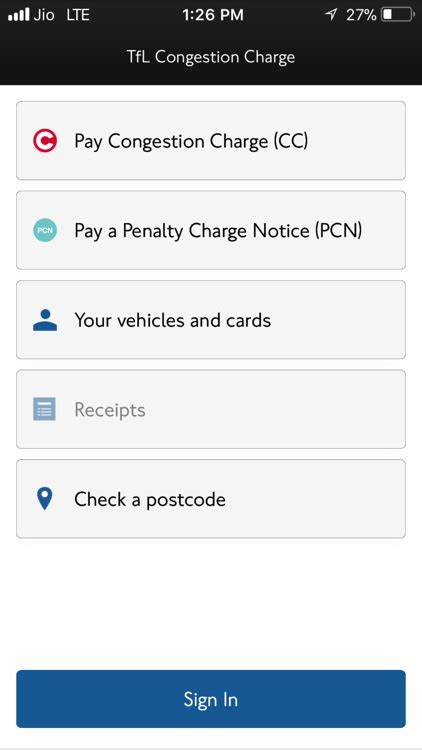 Tfl Congestion Charge By Tfl