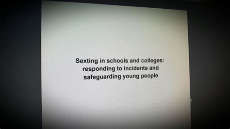 Sexting In Schools And Colleges Responding To Incidents And