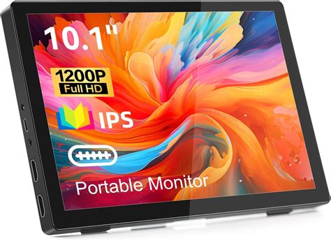 Pisichen Portable Monitor 10 1 Inch Portable Monitor Full HD 1920 X