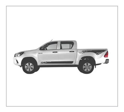 Calcos Vinilos Toyota Hilux Franjas Laterales Juego X