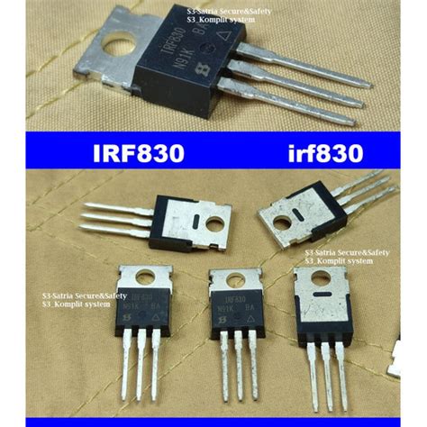 Jual Irf830 Asli IRF830 IRF 830 Irf IR Fet Mosfet Transistor Jakarta