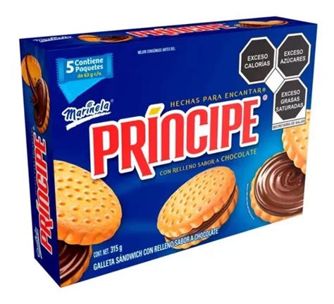 Galletas Pr Ncipe Marinela Sabor Chocolate Paquetes De G Mercadolibre