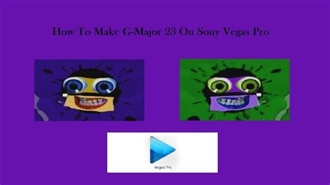 How To Make G Major On Sony Vegas Pro Youtube