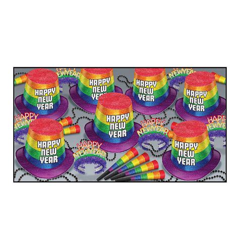 Beistle Pride New Year S Eve Assorted For 50 1 Pack Oriental Trading