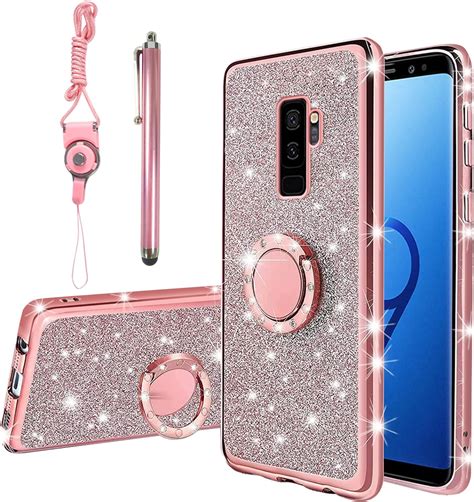 For Samsung Galaxy S9 Plus Case Galaxy S9 Plus Case For Women Glitter Crystal Soft