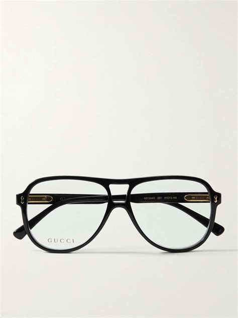 Gucci Eyewear Aviator Style Acetate Optical Glasses For Men Mr Porter