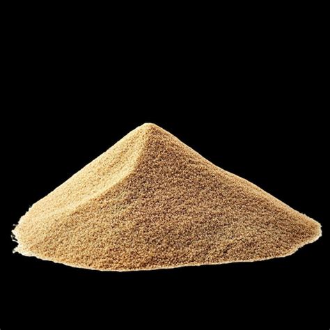 sand cone  laying   black background premium ai generated image