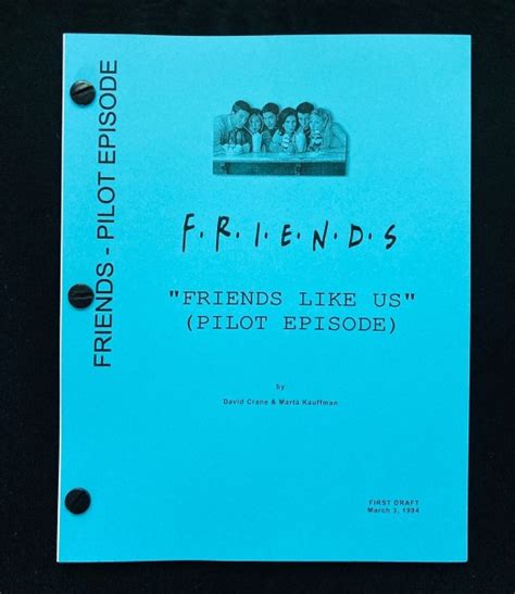 Friends Original Script - CharityStars