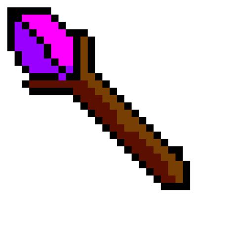 Magical Staff Pixel Art