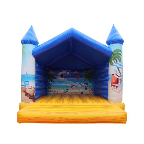 Large Beach Themed Castle Indigo Inflatables