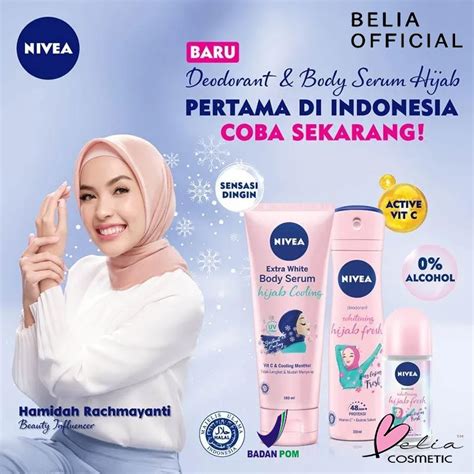 Jual Nivea Whitening Hijab Series Fresh Body Serum Deodorant Spray