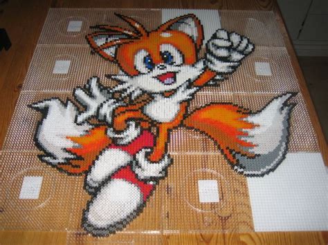 Tails Perler Bead Sprite By Zakkyy On Deviantart Perler Bead Templates