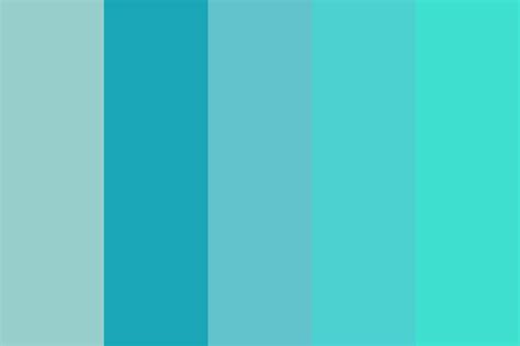 Teal and Turquoise Color Palette