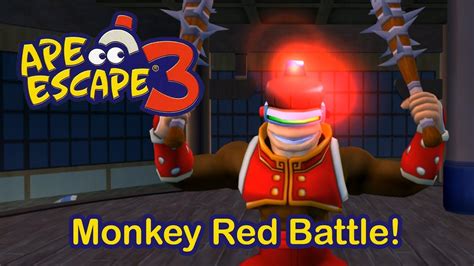 Ape Escape 3 Monkey Red Battle Youtube