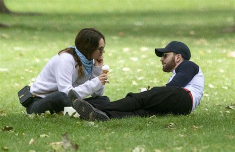 Lily James and Chris Evans - Seen eating ice cream on a date in the ...