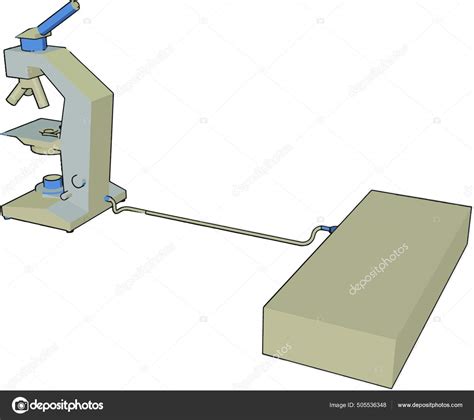 Microscope Instrument Used See Objects Too Small Seen Naked Eye Stock Vector By