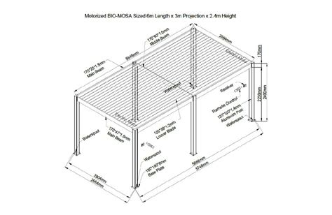 Eclipse 6m X 3m Pergola