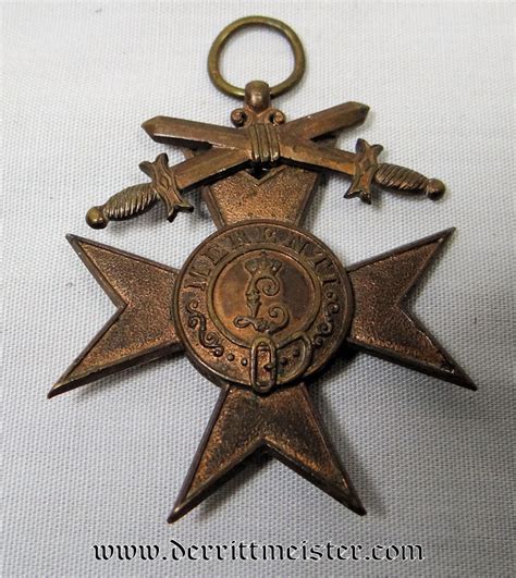 BAVARIA MILITARY MERIT CROSS 3rd CLASS WITH SWORDS Der