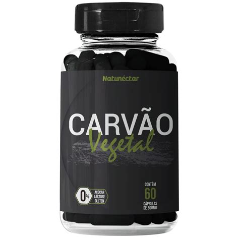 Carv O Vegetal Ativado Puro Natun Ctar Original C Psulas Shopee Brasil