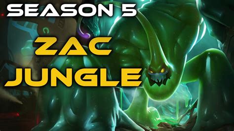 League Of Legends Zac Jungle Full Game Commentary Youtube