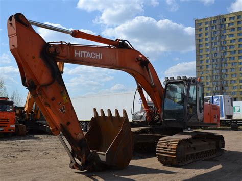 Купить б/у Hitachi ZX280 в Люберцах: оранжевый гусеничный экскаватор ...