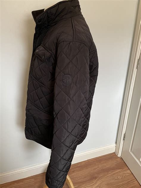 Firetrap Mens Black Quilted Jacket Coat Size Xl Ebay