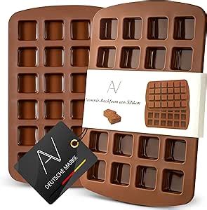 Avana Brownie Lot De Moules G Teau En Silicone Sans Bpa Et Anti