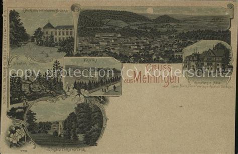 Postkarte Carte Postale 41480560 Meiningen Thueringen Panorama Bei