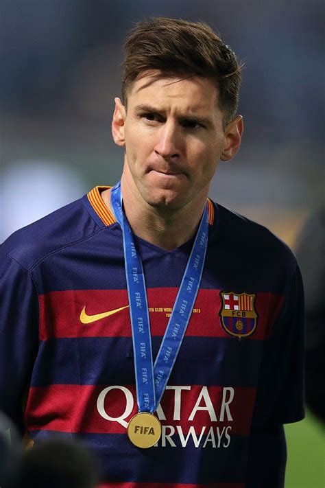 Yokohama Japan December 20 Lionel Messi Of Fc Barcelona With The