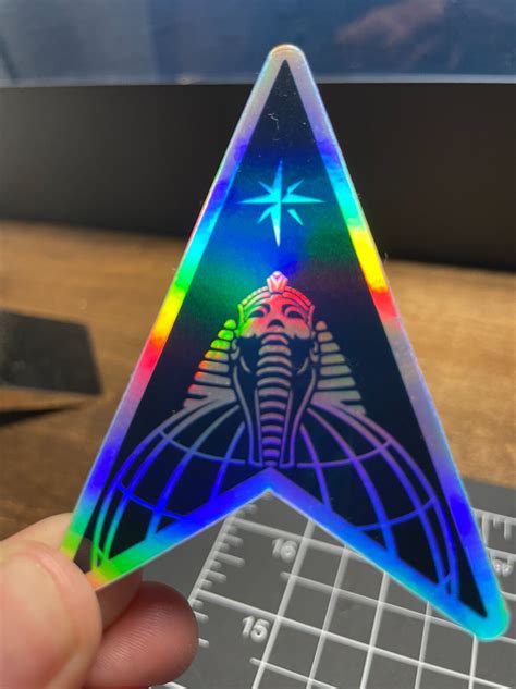 Space Force Delta 18 Holographic Laptop Sticker Etsy