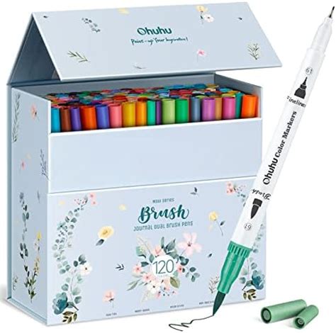 Ohuhu Feutre Coloriage Couleurs Aquarelle Stylos Feutres Double