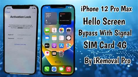 Iphone Pro Max Hello Screen Bypass Icloud With Signal Sim Card By