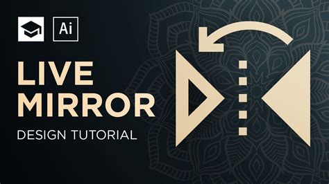 How To Make A Symmetric Design Live Mirror Adobe Illustrator Tutorial