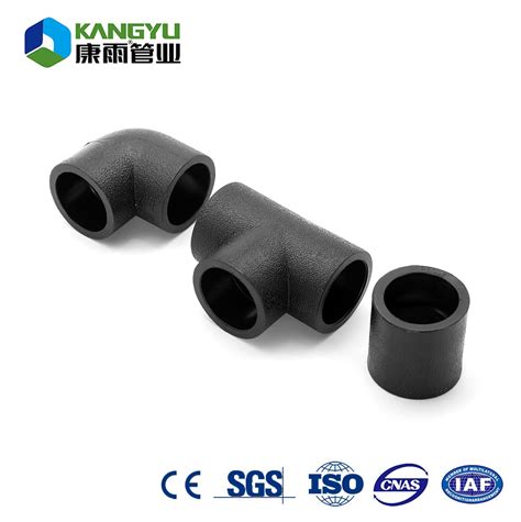 Water Gas Supply Hdpe Water Pipe Coupling Elbow Tee Valve End Cap Clamp