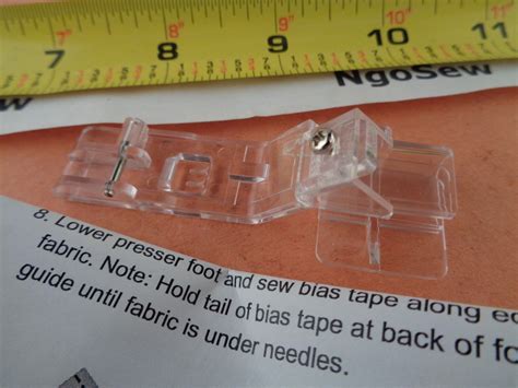 OEM Quality Clear Bias Tape Binding Foot Viking Huskylock 905 910 936