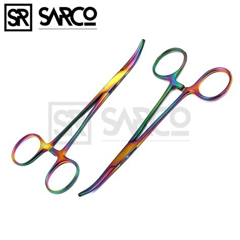 Amazon Sarco Set Of Multi Color Rainbow Crile Hemostat Forceps