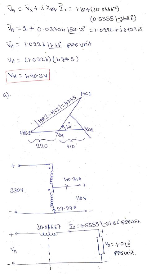 Solved Three Single Phase Two Winding Transformers Each Rated Kva