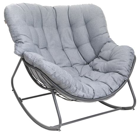 Fauteuil Bascule Paopao Graphite Roche