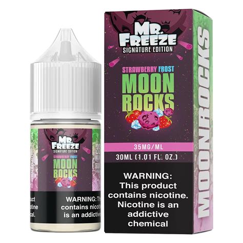 NicSalt Mr Freeze Moon Rocks Strawberry Frost 30ml 35mg VapeLandBR