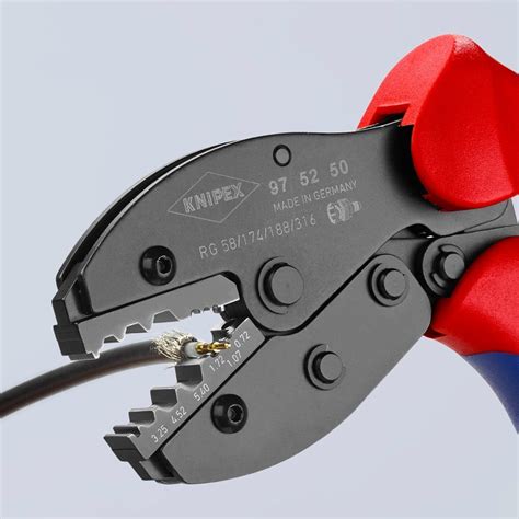 KNIPEX 97 52 50 Crimping Pliers for COAX, BNC and TNC connectors for RG ...