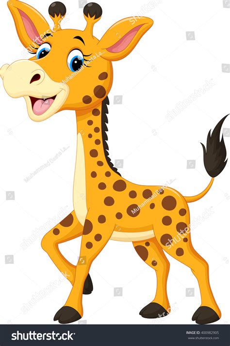 Cute Giraffe Cartoon Stock Vector (Royalty Free) 400982905 | Shutterstock