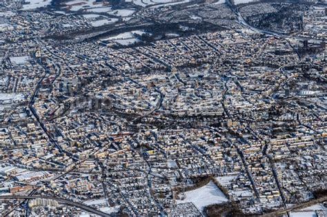 Braunschweig Von Oben Winterluftbild Stadtansicht Vom