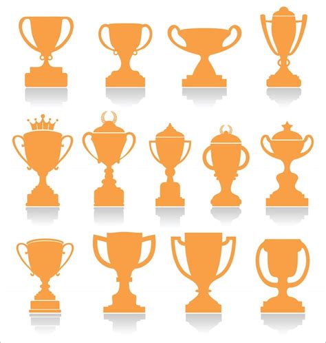 Premium Vector | Sports trophies and awards