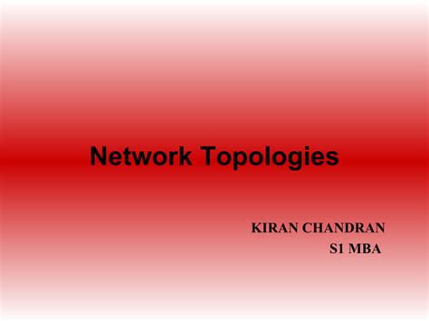 Network Topology Ppt