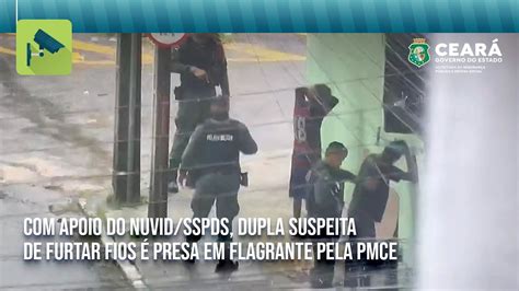 Apoio Do Nuvid Sspds Dupla Suspeita De Furtar Fios Presa Em