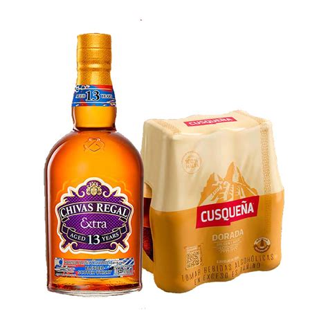 WHISKY CHIVAS REGAL EXTRA 13YO BOURBON 700ml SIX PACK CERVEZA